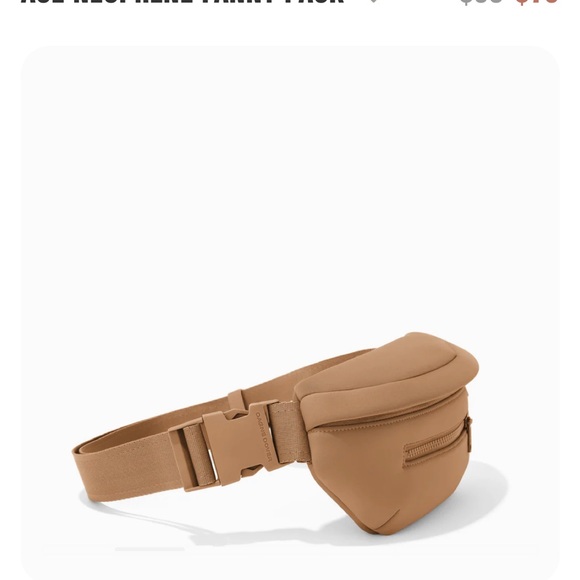 New with tag! Dagne Dover ACE NEOPRENE FANNY PACK— camel - Picture 3 of 7